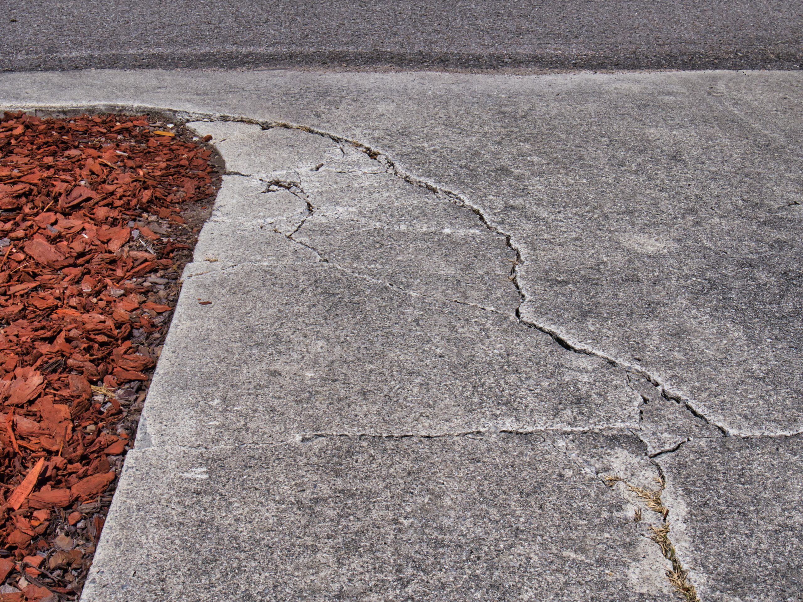 cracking driveway